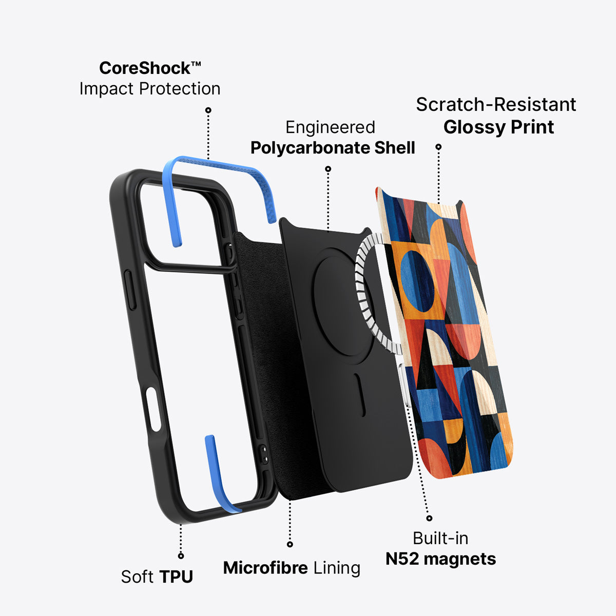 iPhone 18 Pro Max case construction – Modernist Muse phone case