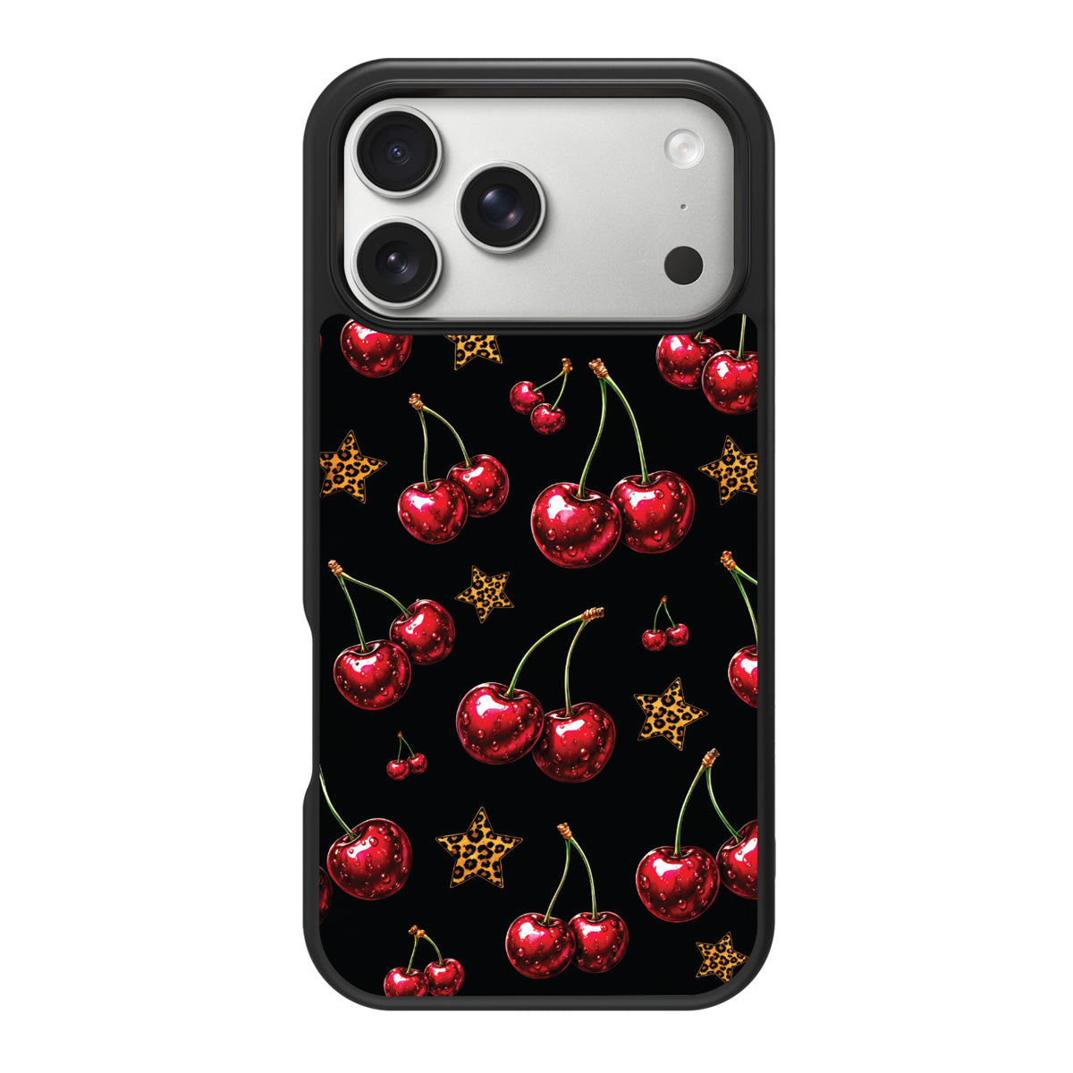 Rebel Cherry design back view – iPhone 18 Pro Max case