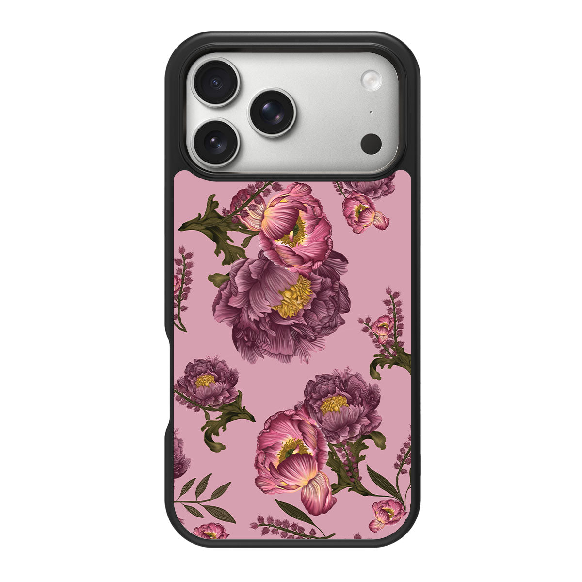 Vintage Blossoms design back view – iPhone 18 Pro Max case