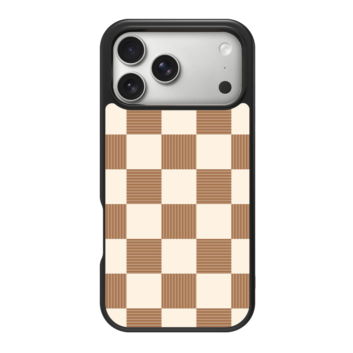 Vintage Mocha design back view – iPhone 18 Pro Max case