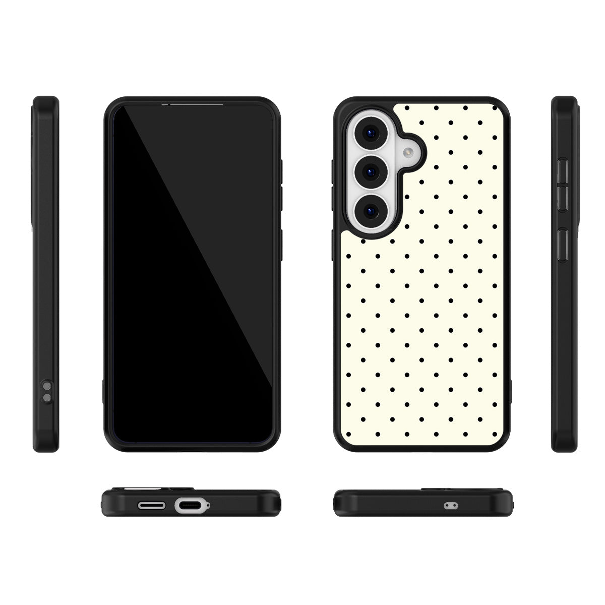 Ivory Sprinkle Samsung Galaxy S26 Plus case – multi-angle view