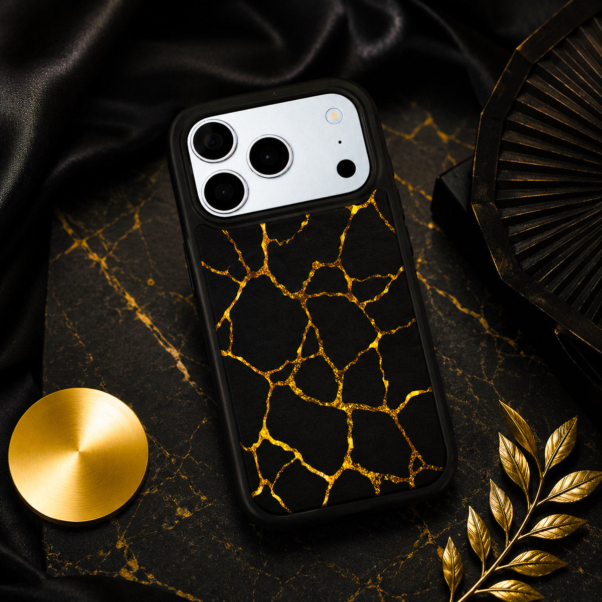 Black Gold Marble Designer MagSafe Case – Kintsugi | MagSafe — view 2