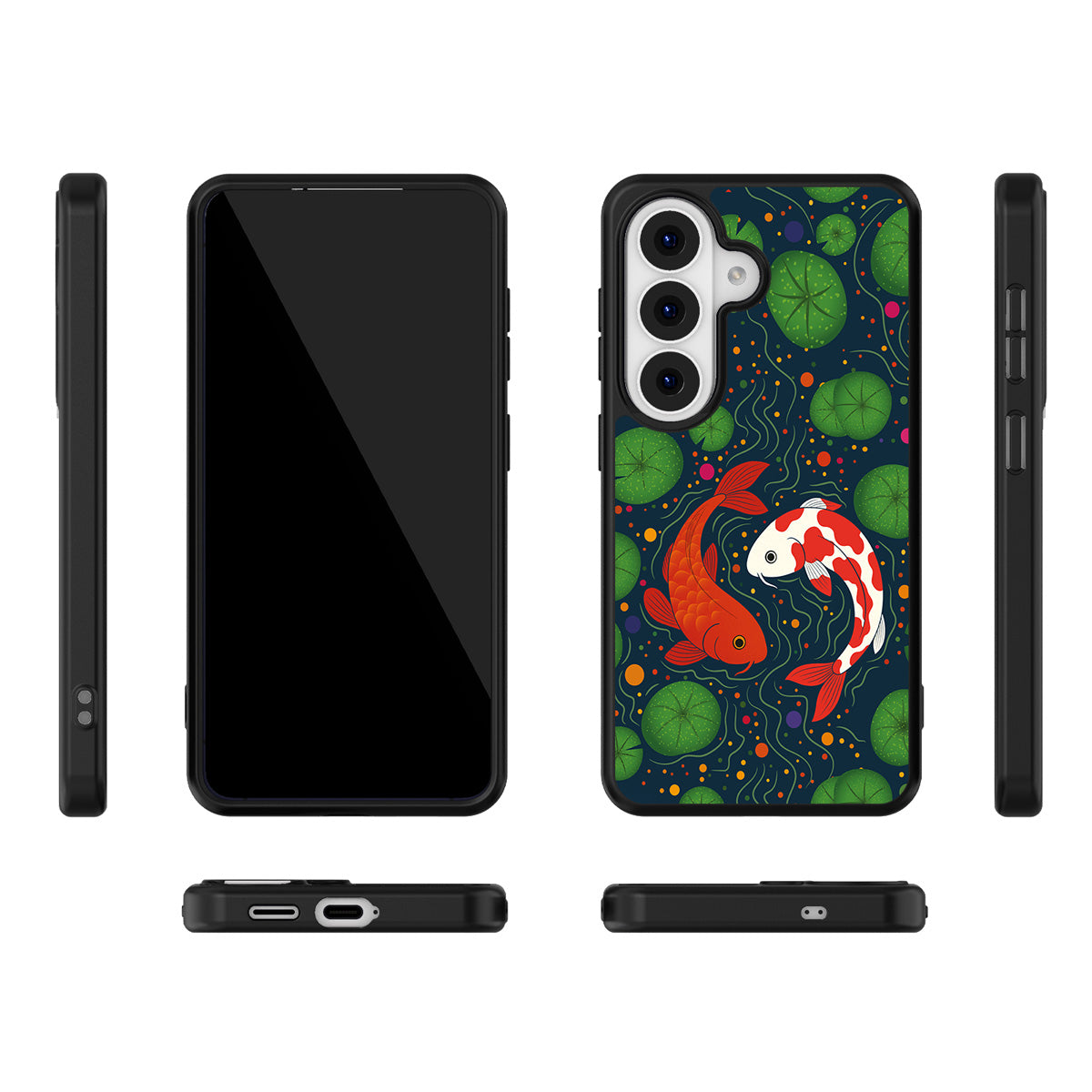 Koi Fish Samsung Galaxy S26 case – multi-angle view