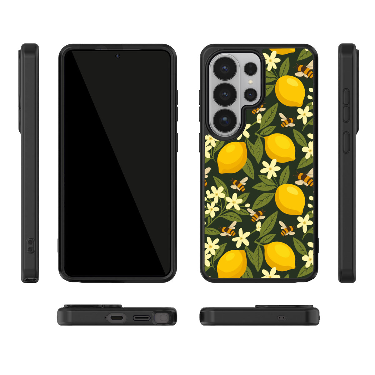 Lemon and Bees Samsung Galaxy S26 Ultra case cover – multi-angle view