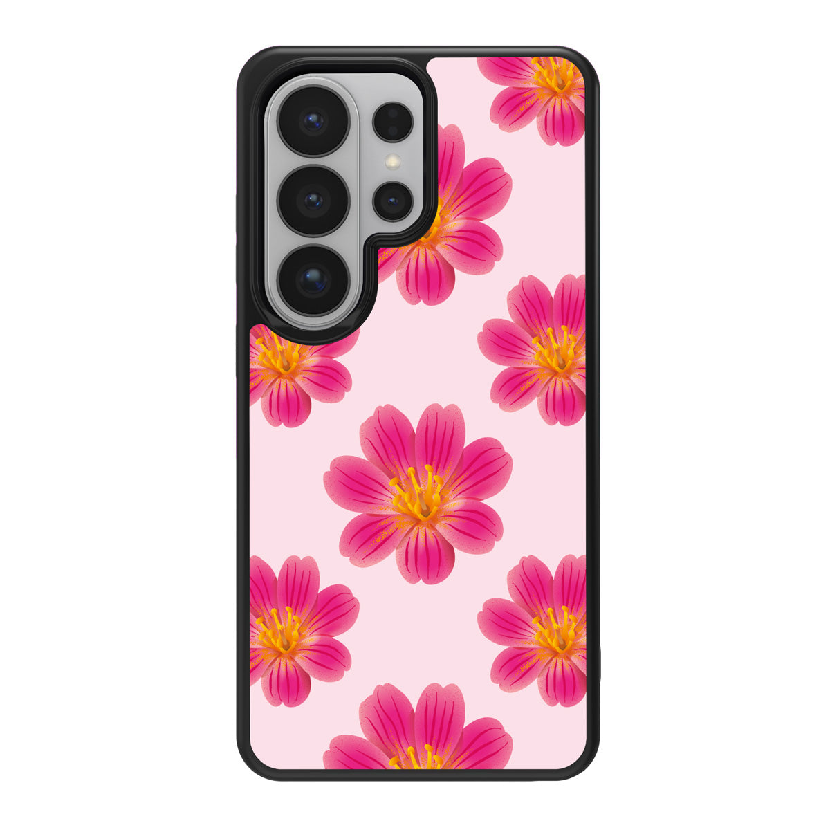 Lewisia Cotyledon design back view – Samsung Galaxy S26 Ultra case