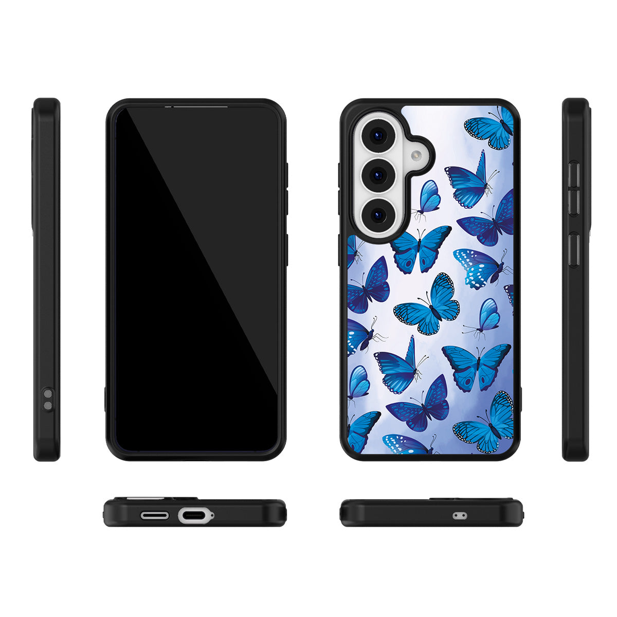 Magic Butterflies Samsung Galaxy S26 case – multi-angle view