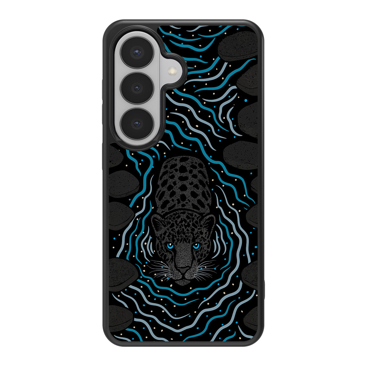 Midnight Panther design back view – Samsung Galaxy S26 Plus case