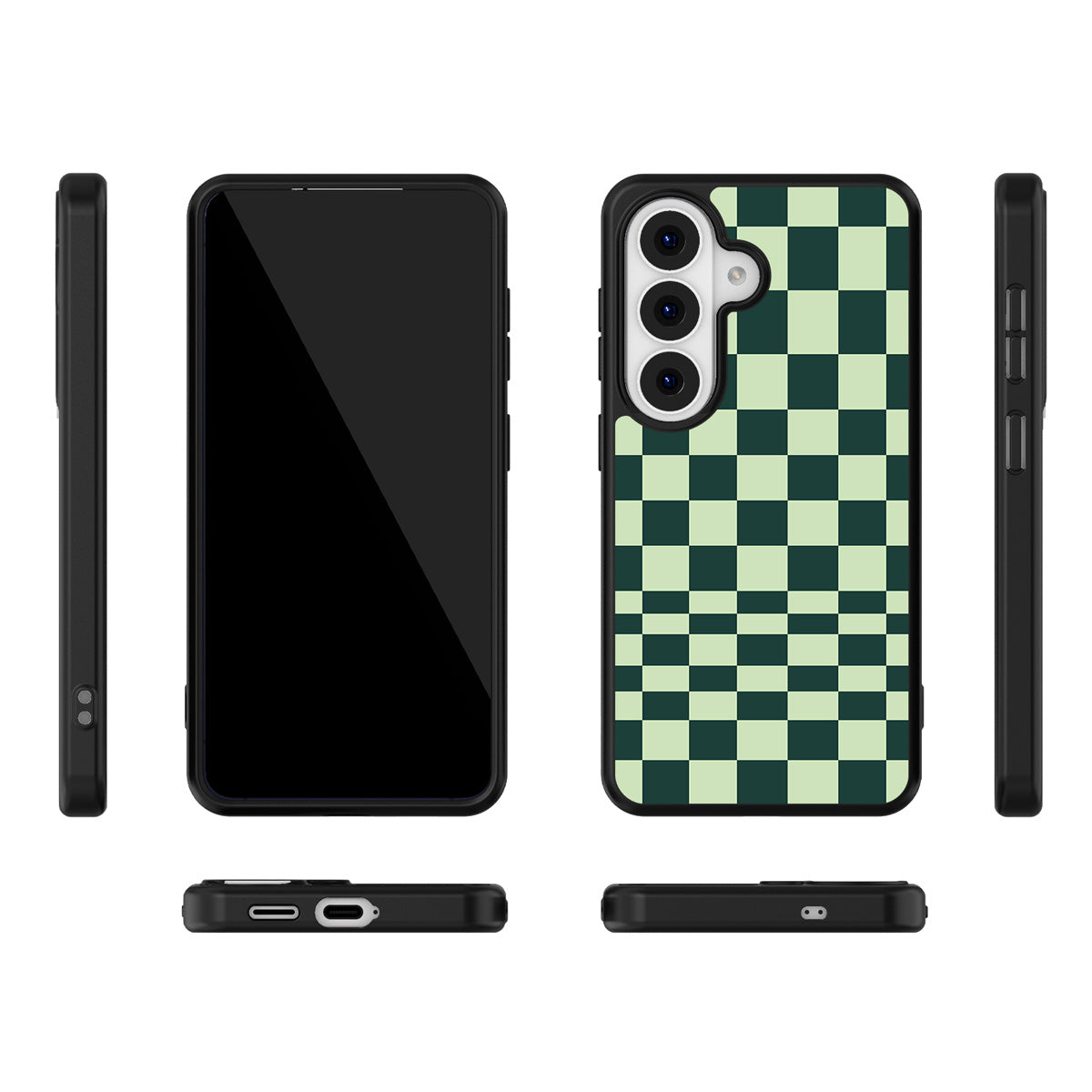 Mint Matrix Samsung Galaxy S26 Plus case – multi-angle view
