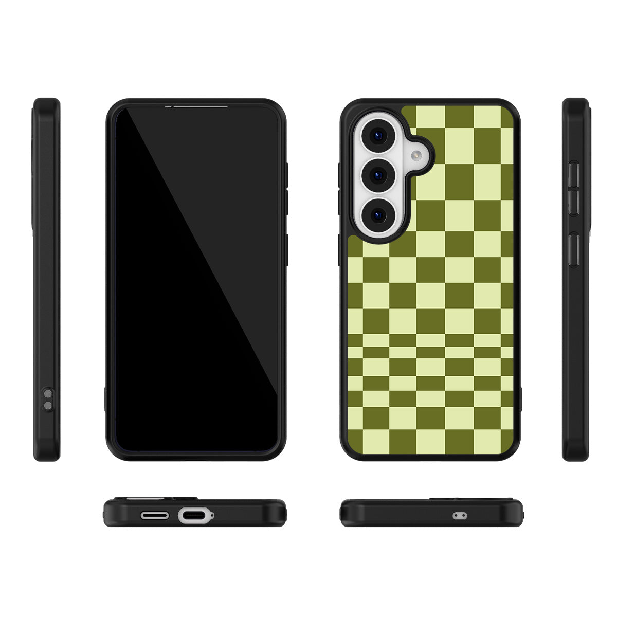 Olive Meadow Samsung Galaxy S26 Plus case – multi-angle view