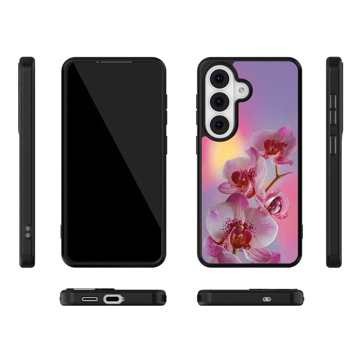 Orchid Dream Samsung Galaxy S26 case – multi-angle view