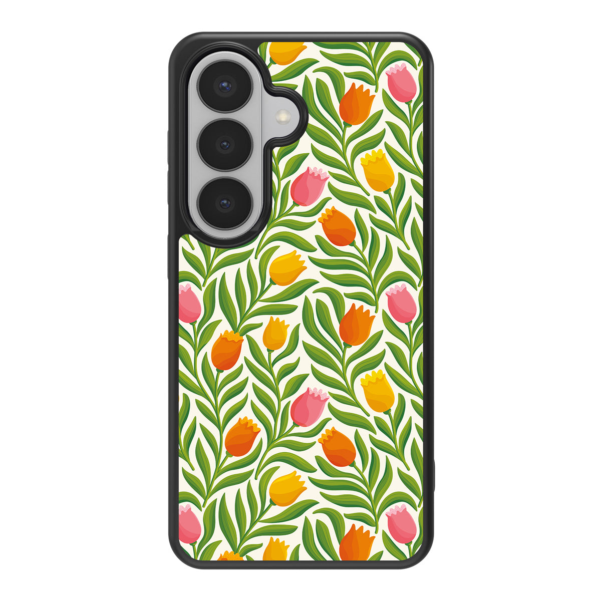 Spring Tulips design back view – Samsung Galaxy S26 Plus case