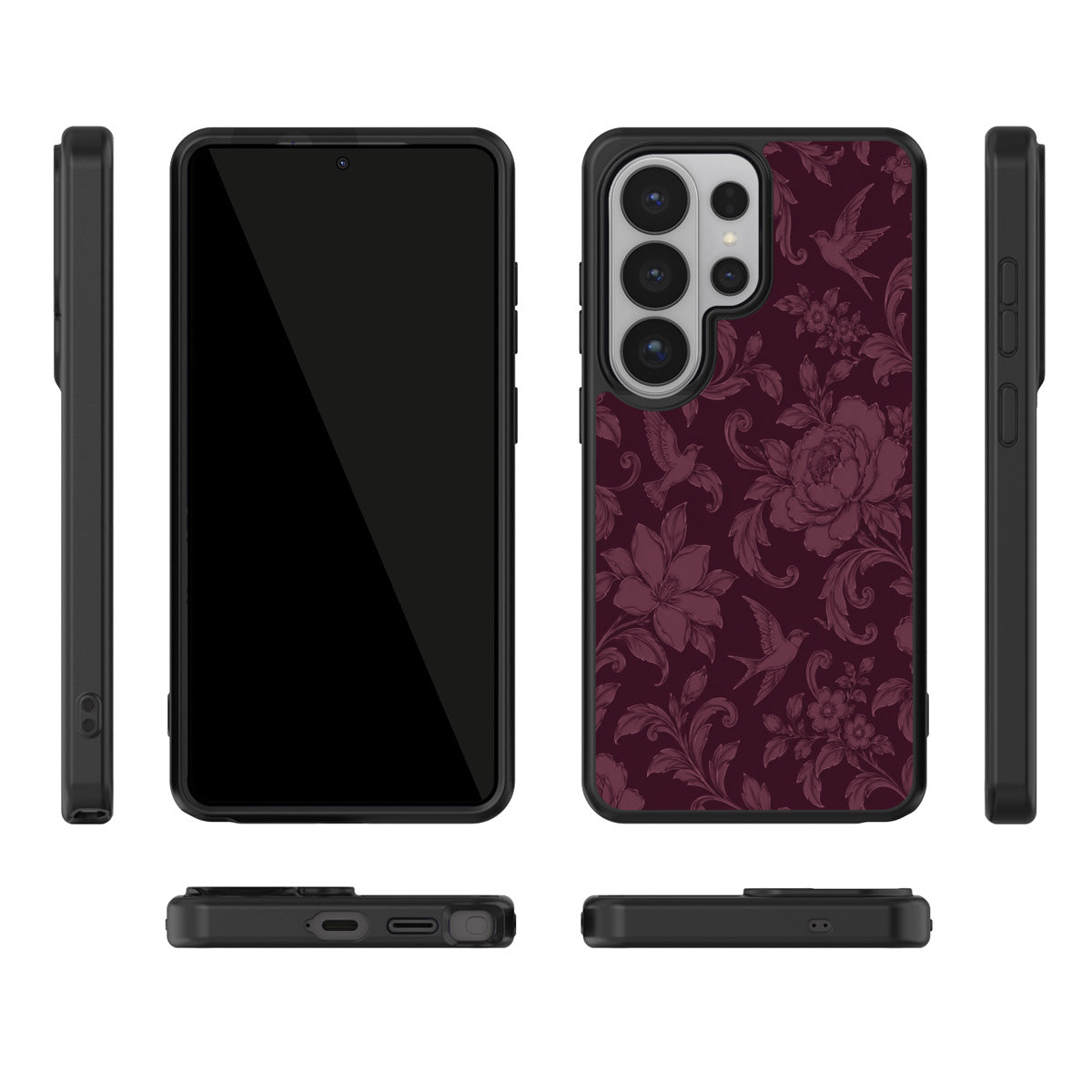 Swallow Damask Samsung Galaxy S26 Ultra case – multi-angle view