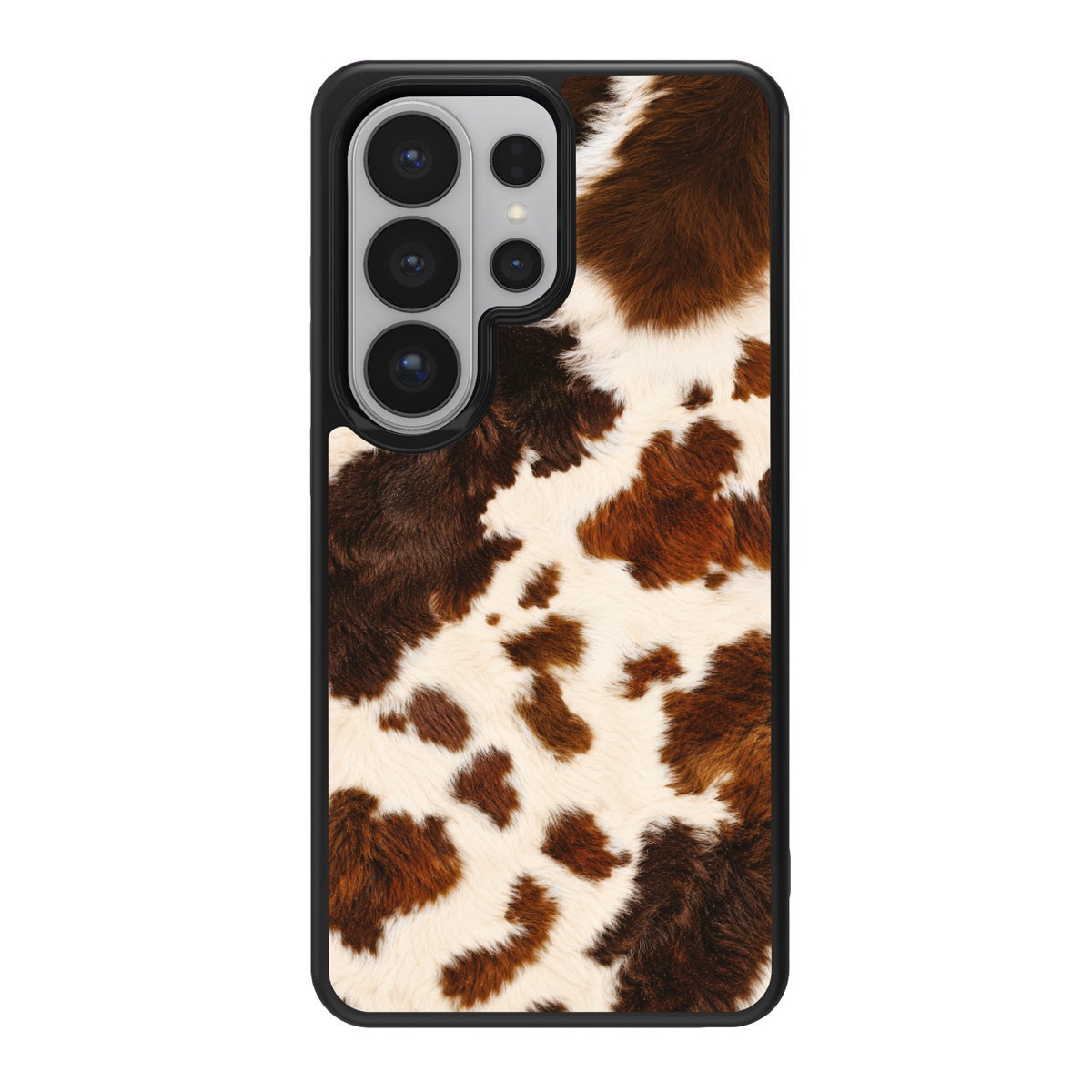 Samsung Galaxy S26 Ultra case in the Swiss Cow cowhide print, back view