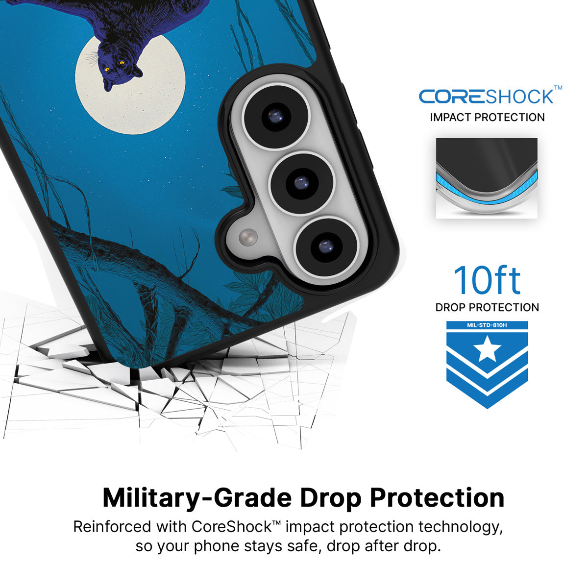 Tropic Panther Samsung Galaxy S26 Plus case with 10ft military-grade drop protection