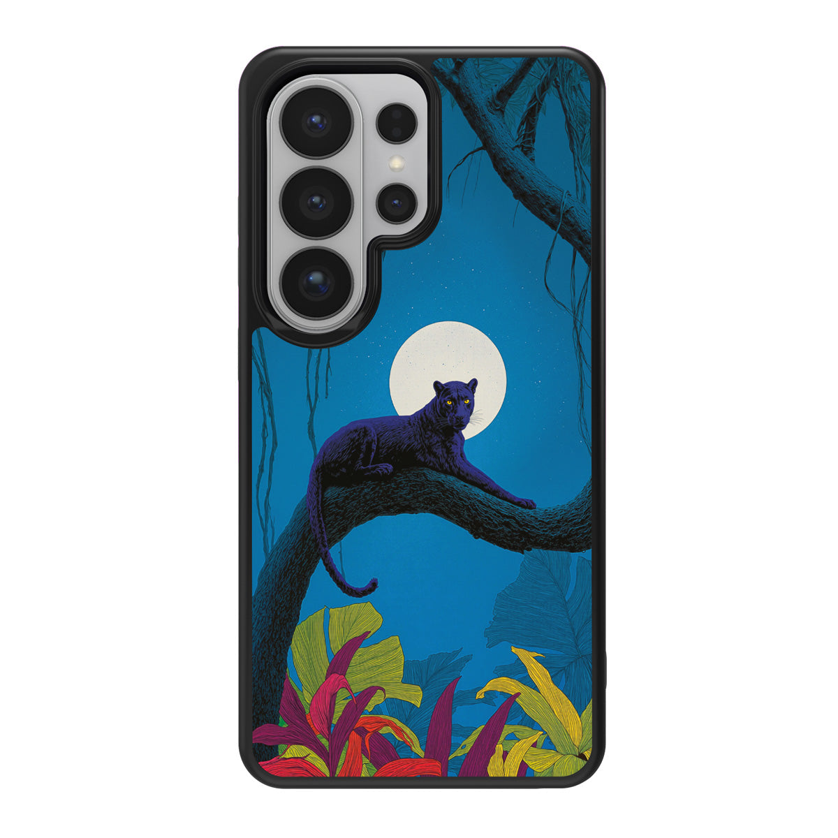 Tropic Panther design back view – Samsung Galaxy S26 Ultra case