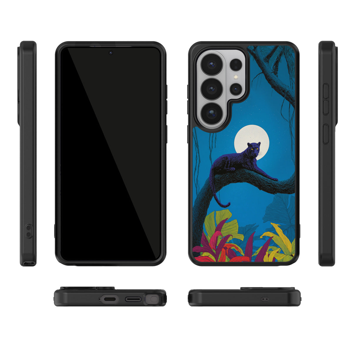 Tropic Panther Samsung Galaxy S26 Ultra case – multi-angle view