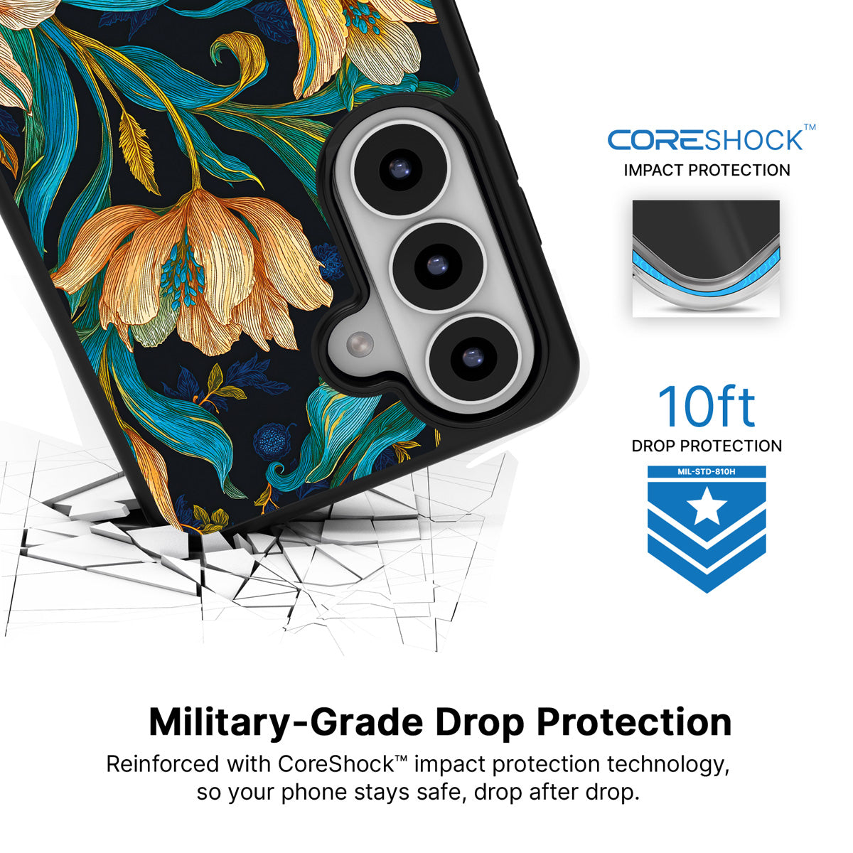 Tulip Play Samsung Galaxy S26 Plus case with 10ft military-grade drop protection