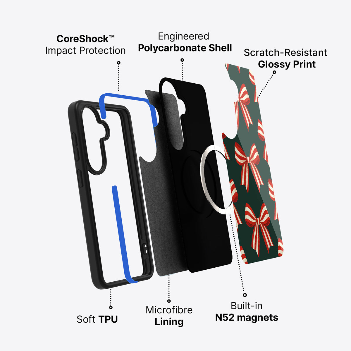Samsung Galaxy S26 case construction and features – Velvet Ribbon phone case