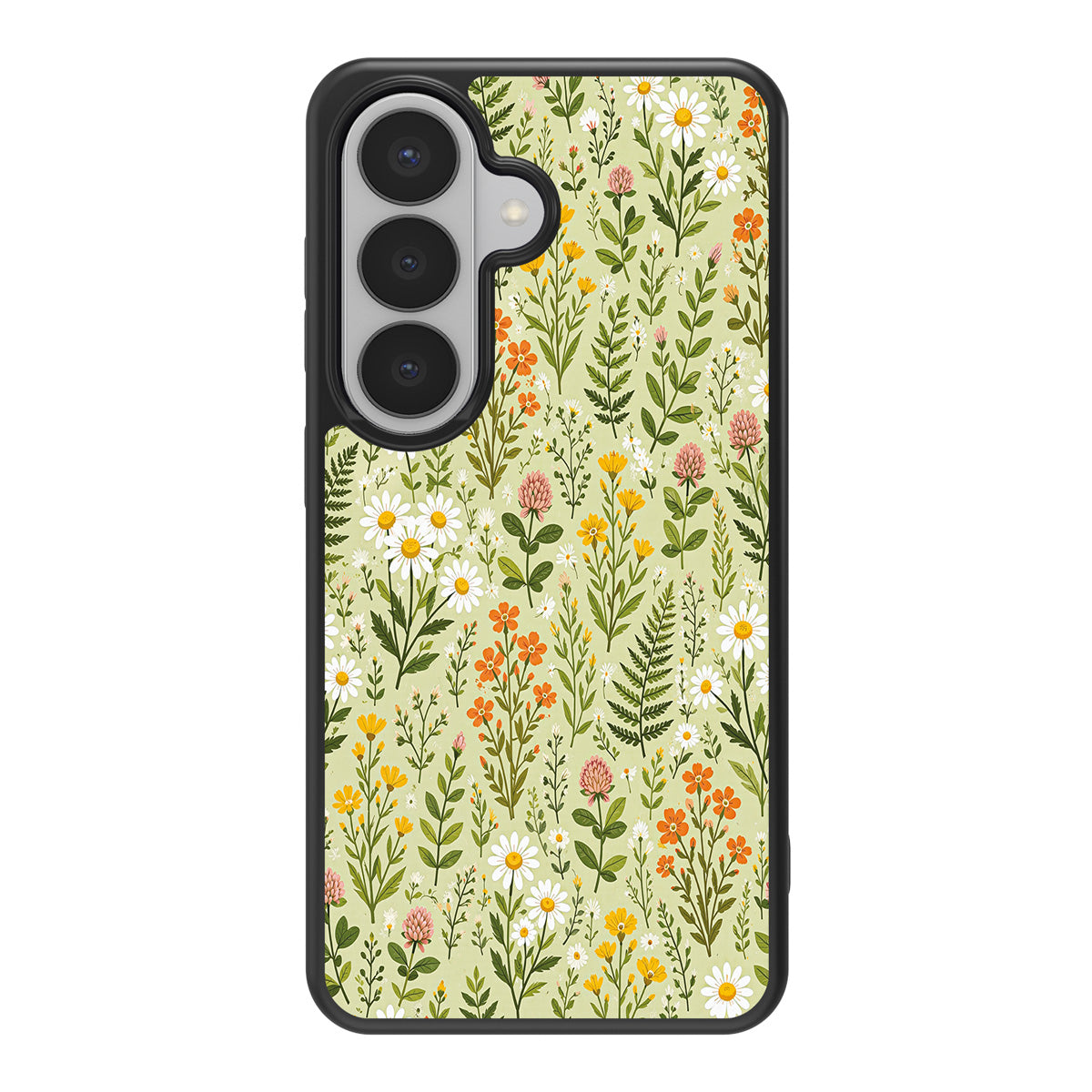 Wildflower Meadow design back view – Samsung Galaxy S26 Plus case