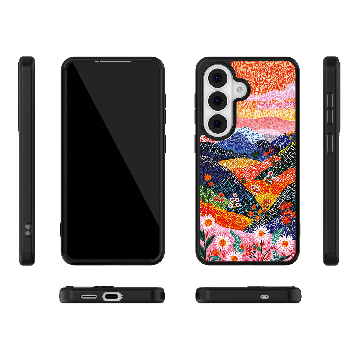 Wildflower Valley Samsung Galaxy S26 case – multi-angle view