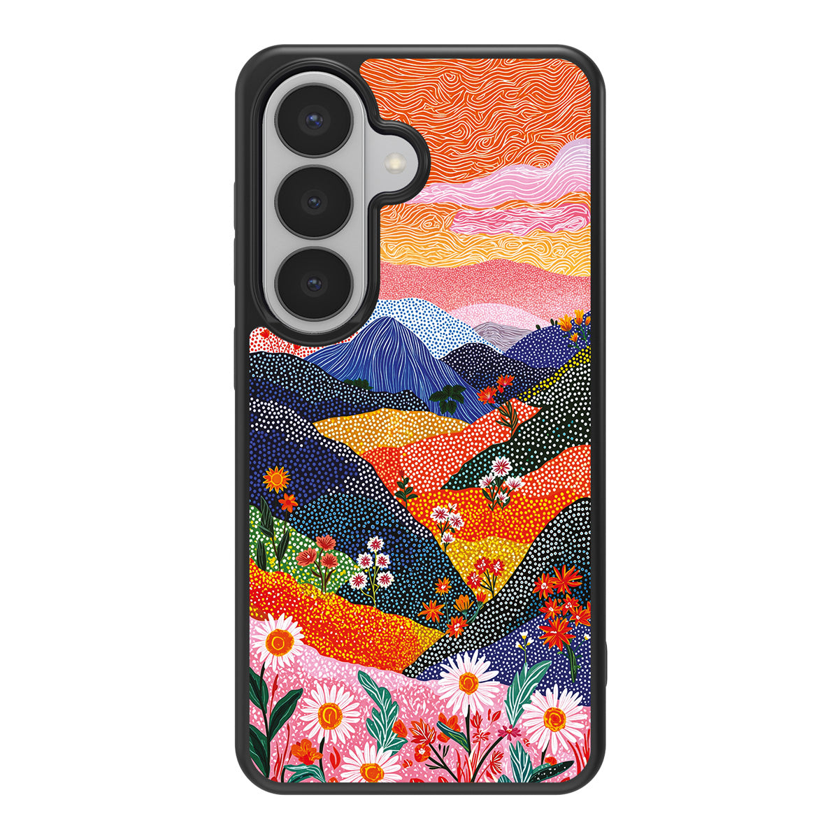 Wildflower Valley design back view – Samsung Galaxy S26 Plus case