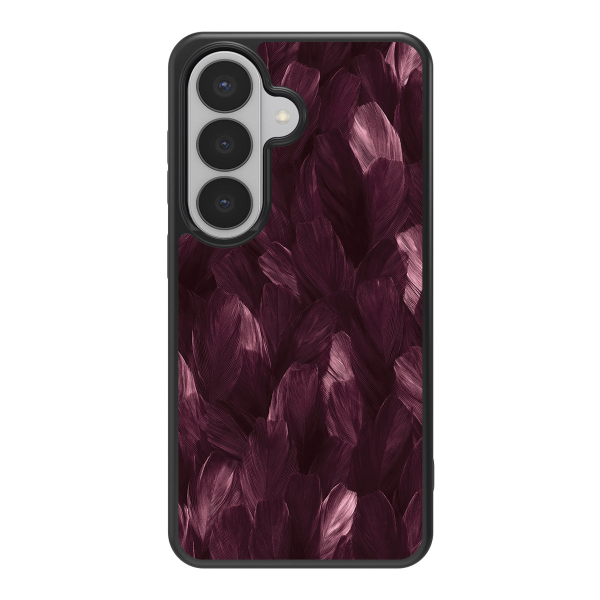Wine Plumage design back view – Samsung Galaxy S26 Plus case